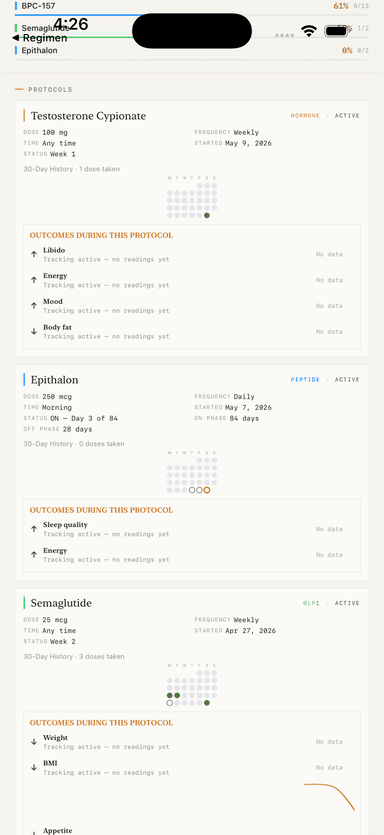 PDF export — generated physician report preview