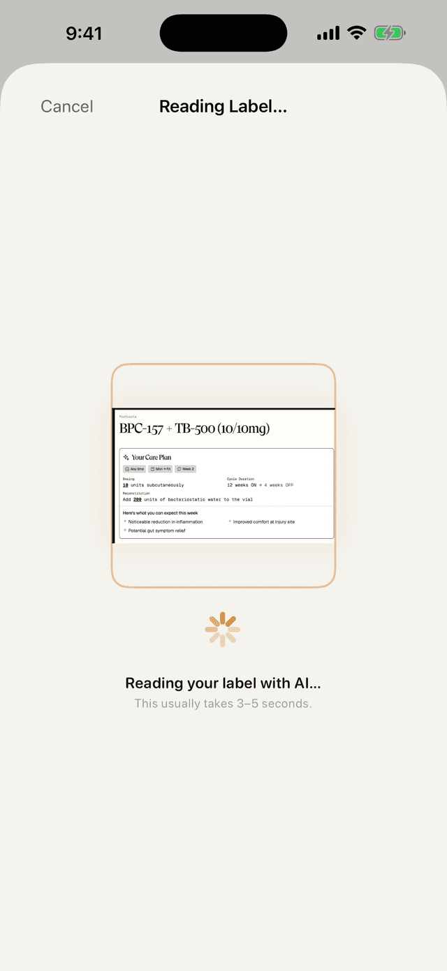 Scan label — frame 2 of 3