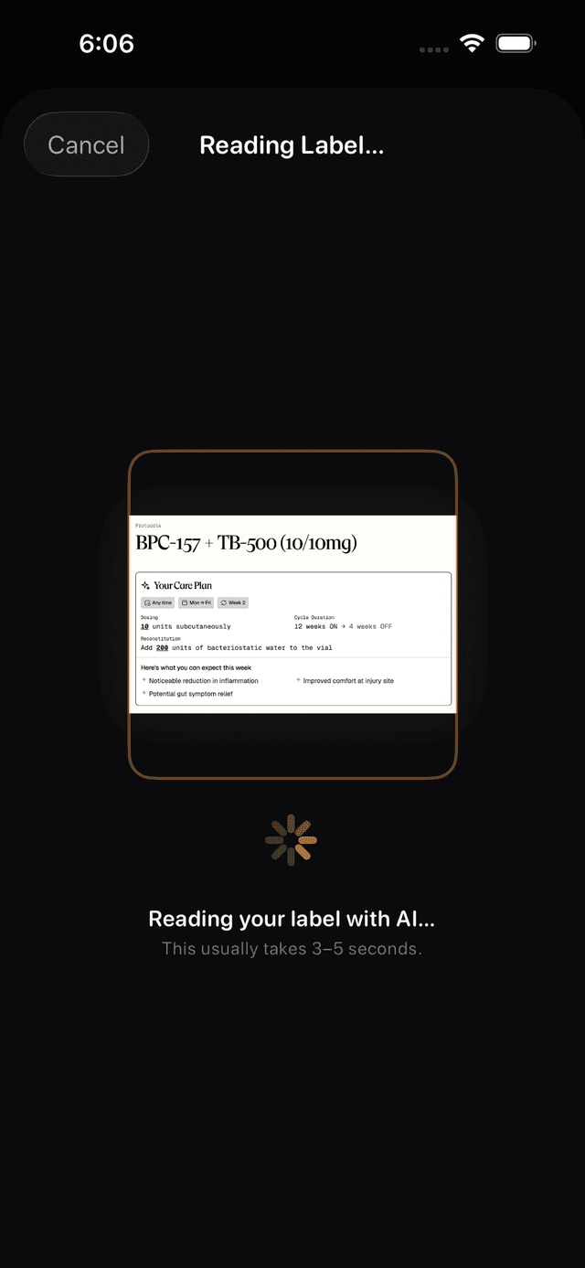 Scan label — frame 2 of 3